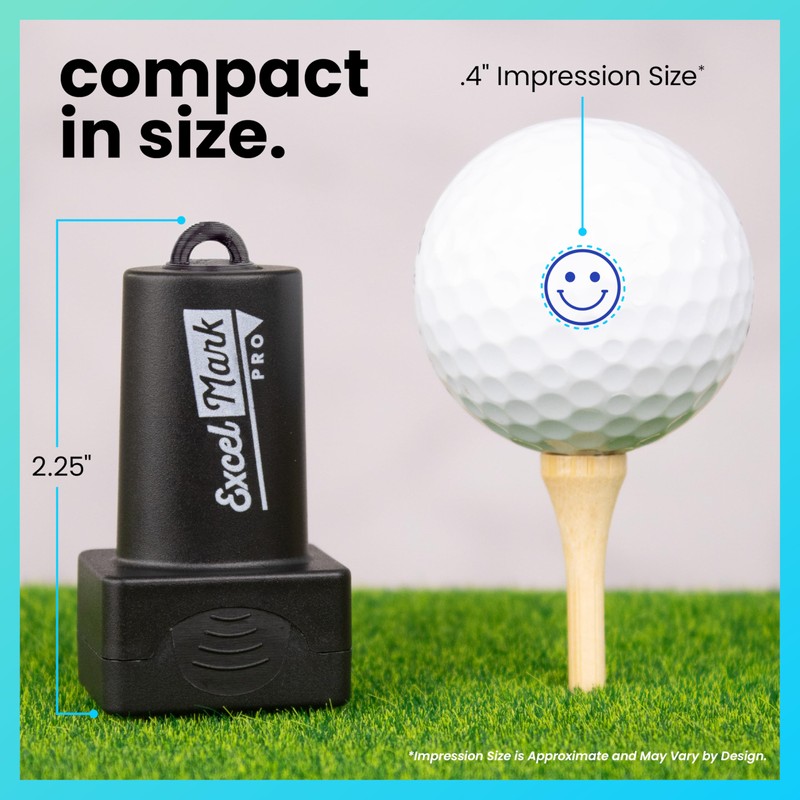 ExcelMark Pro Golf Ball Stamp - Easy Ball Identification -