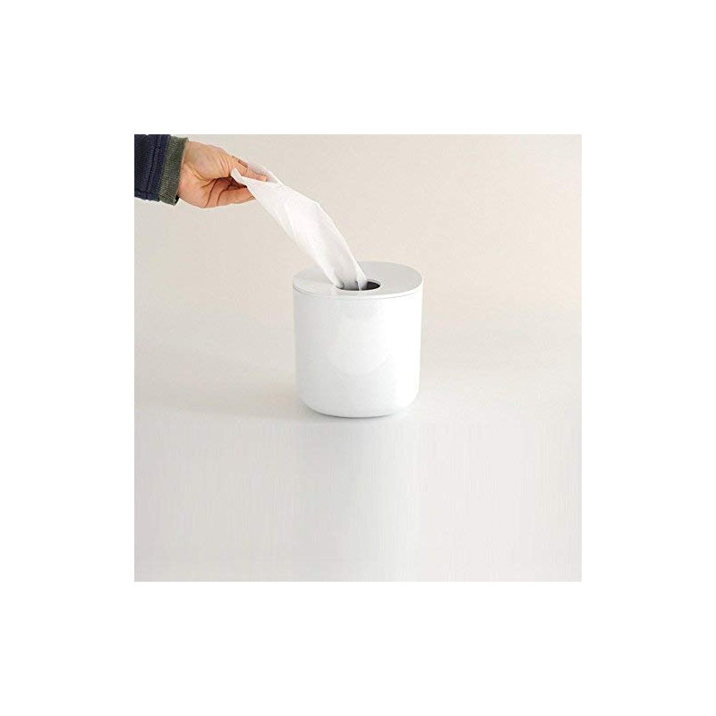 Alessi "Birillo" Papiertaschentuch Behälter aus PMMA, weiß, L 15cm, B