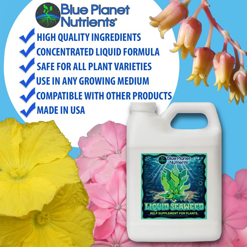 Liquid Seaweed for Plants (32 oz) Quart | Concentrated Liquid
