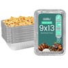 FUNSTITUTION Aluminum Foil Pans 9x13 (30 Pack) - Disposable Aluminum