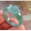 Certified Green 100% A JADE Jadeite Flower RING USA. 9.25