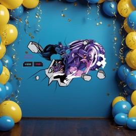 Superhero Wall Stickers Decor, Waterproof Wall Art Stickers Peel and Stick for Boys Girls Bedroom Living Room Nursery Walls Decoration(DC-WS-1)