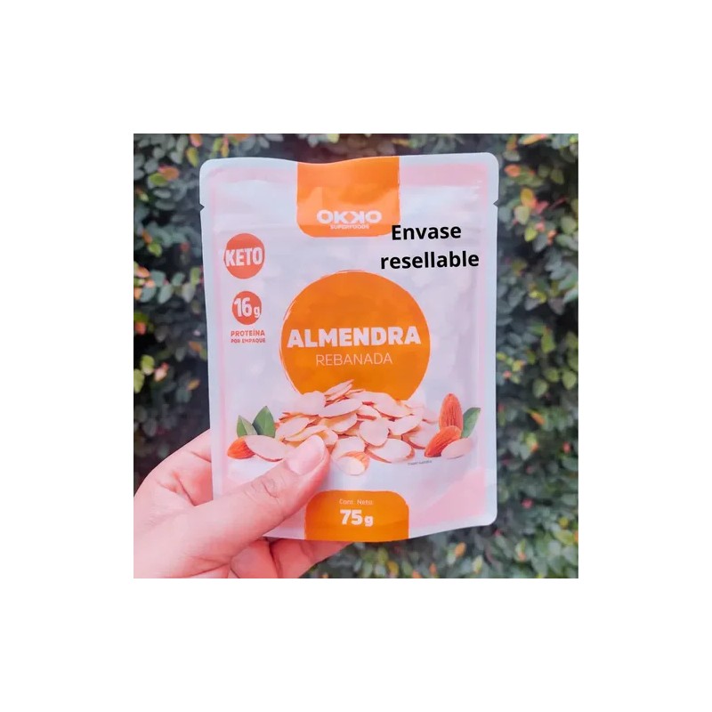 Almendra Rebanada 75 Gr Snack Keto Okko