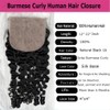 Nicewig Silk Base Top Closure Burmese Curly Bleached Hidden Knots