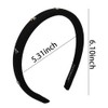 Black Padded Headband Bow Headbands for Women Girls Thin Padded