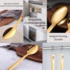 TUPMFG 6 Pieces Serving Spoons Set,Food Grade Stainless Steel Large