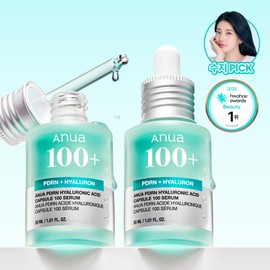 Anua PDRN Hyaluronic Acid Capsule Wrinkle Care Moisturizing Serum 30ml, 2 pcs / 아누아 PDRN 히알루론산 캡슐 주름케어 보습 세럼 30ml, 2개