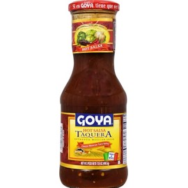 Goya Hot Salsa Taquera Classic Mexican Taco Sauce 17.6 Oz. Pk Of 3.