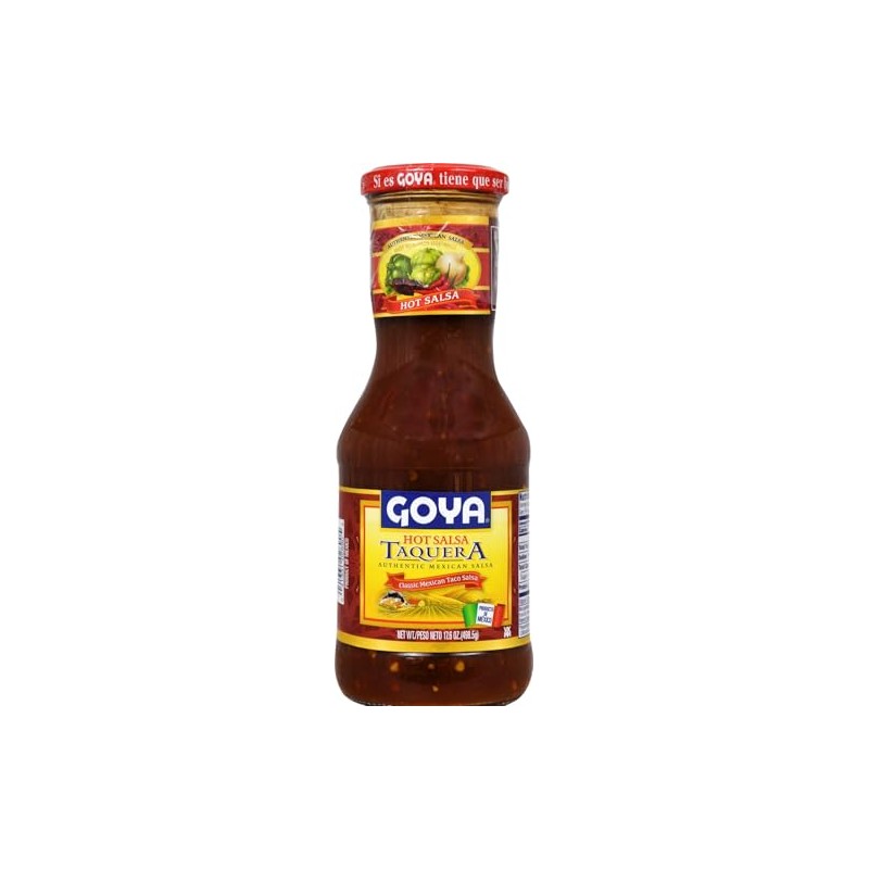 Goya Hot Salsa Taquera Classic Mexican Taco Sauce 17.6 Oz.