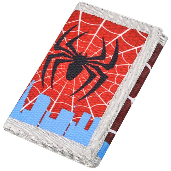 Polmmys Kids Wallet for Boys with Zipper - Toddler Spider