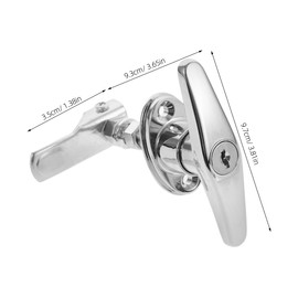 NULYLU Zinc Alloy Lock with Key T-Type Handle Security Lock for Case and File Cabinet