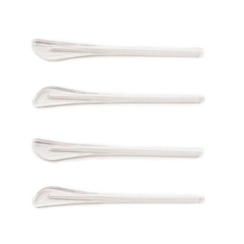 LCLONY Eyeglass End Tips Ear Sock Pieces Tube Sleeve Eyeglass Temple End Tips Soft Eyeglass Replacement Plastic Glasses Legs 2 pairs