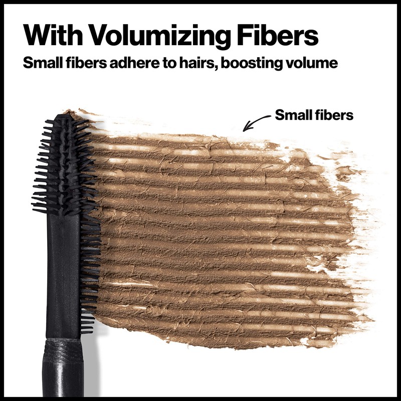 Revlon ColorStay Brow Fiber Filler, Longwearing & Volumizing Waterproof Eyebrow