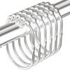 MENGJINGO 12PCS Wide Shower Curtain Hooks, Rust Proof Stainless Steel