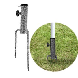 ASOPFYUM Ground Spike Parasol, Umbrella Stand Parasol, Parasol Holder for Beach, Garden, Lawn, Fishing, etc., Parasol Stand Floor, Parasol Lawn Spike