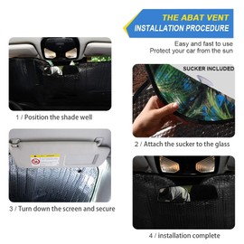 Summer Tropical Palm Trees Beach Car Windshield Sun Shade Forest Sky Sunshade Blocks UV Rays Protector Keep Your Vehicle Cool Sun Shield Visor Cover Foldable for Car Truck SUV M