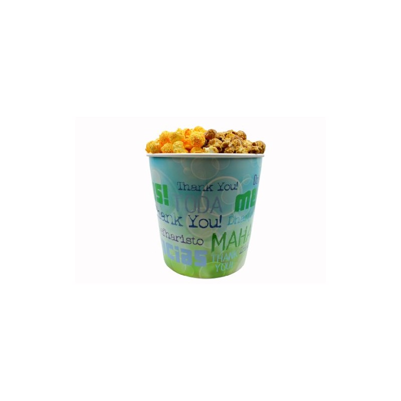 Signature Popcorn - 1-gallon Multi Language Thank You Reusable Plastic