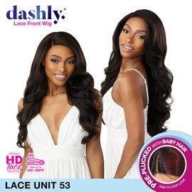 Sensationnel Dashly Lace Front Wig - Unit 53 Hand Tied Laceparting Ear to Ear Synthetic (MOCHABROWN)