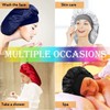 AIMALL Sleeping Bonnet Hair Wrap Silk Satin Cap Women Elastic