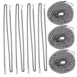 KICHOUSE 10pcs Hanging Chains with Hooks Long Chain for Picture Frames Chalkboards and Ornaments for Retail Displays and Home Decor