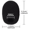 10 Pack Mini Lapel Headset Microphone Windscreen Foam Cover