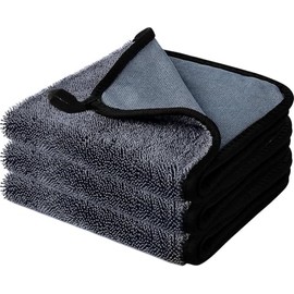 3PCS Shiny Bath Drying Towel,Shower Cleaning Cloths for Car Detailing,Ultra Absorbent Microfiber Cleaning Cloths for Bathroom, for Bathroom, Car，Window Cleaning Cloth（40 * 40cm）