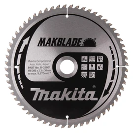 Makita Makblade SAEGE Blade 260 x 30 mm 60 oz, 32801