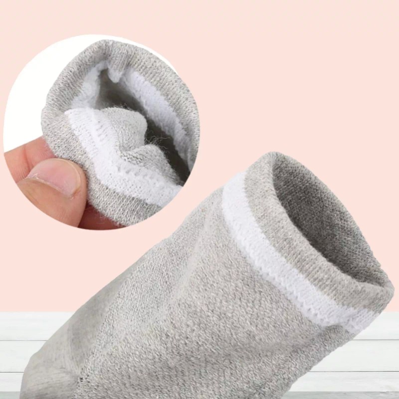 VERALY.MX Calcetines Sin Dedos Talonera Algodón Cuidado Pies 3 Pares