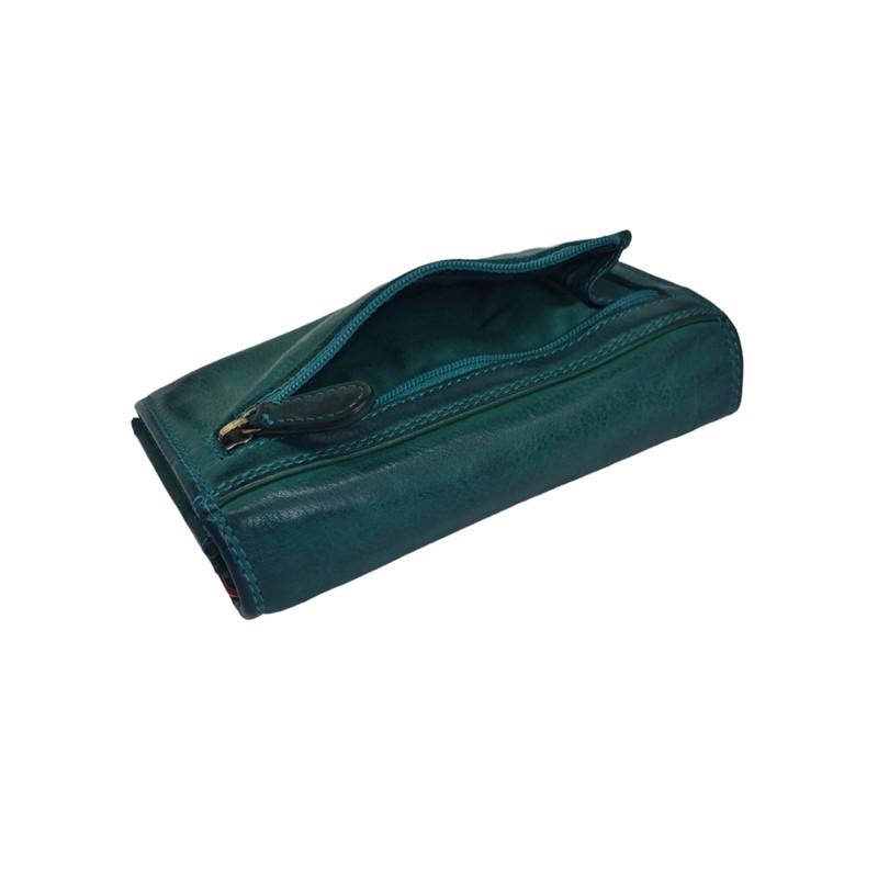 Old River Women's Leather Wallet, Leather Purse, Medium Size, Women's