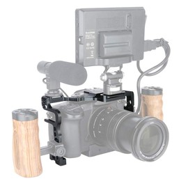 [Update Version]NICEYRIG GH5 GH5s Camera Cage with Cold Shoe NATO Rail for Panasonic GH5s/GH5/GH5 Mark II