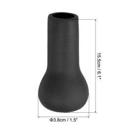 PATIKIL Fishing Rod Butt Cushion Cap, Floating PU Foam Holder Pole Butt Cover Fish Tackle Accessories for Large Fishing Rods, Black