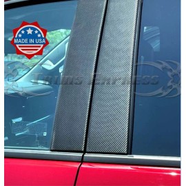 Made in USA - Trims Express fit:2023-2024 Mazda CX-50 Pillar Post Trim Cover Carbon Fiber Black 10Pc
