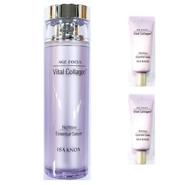 Iznos 이자녹스 에이지 포커스 바이탈 콜라겐 에센셜 세럼 50ml + 크림 (튜브형) 20ml X 2개 추가 / 에센스 Izonex Age Focus Vital Collagen Essential Serum 50ml + Cream (Tube) 20ml x 2 Free + Essence