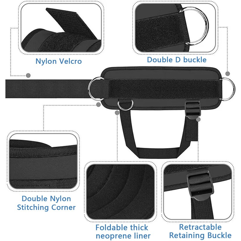 1Pair Ankle Straps for Cable Machine, Ankle cuffs to Improve