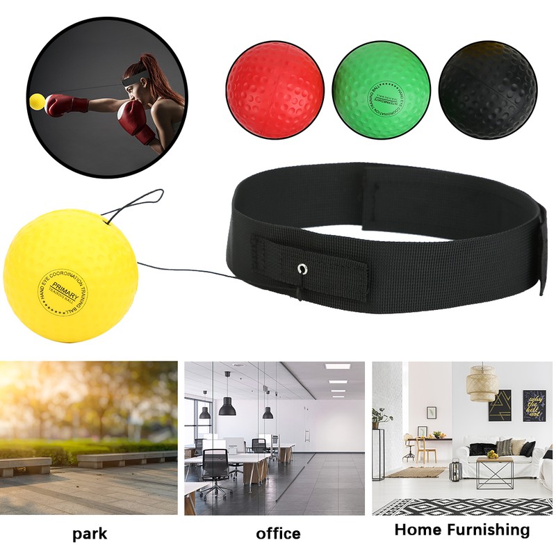 4 Balls Boxing Training Ball HeadMounted Adjustable Pu Foam Sports