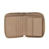 Coccinelle Metallic Soft Leather Zip Around Wallet Fresh Beige, Fresh
