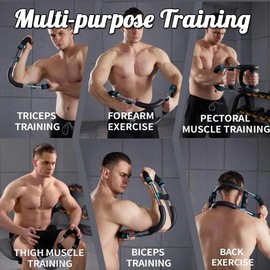 Twister Arm Trainer – 40-100lb Adjustable Resistance Chest & Full-Body Workout Equipment for Home Gym