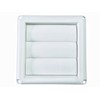 TANGJINGYA 4" Exterior Dryer Vent Cover: White Louvered Design with