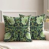 HUASHUZI Cushion Covers William Morris 45x45cm Green Leaf Decorations Double