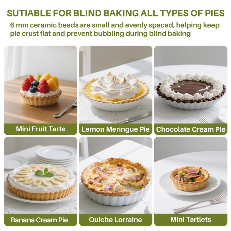 Sukh 1LB Pie Weights for Baking - Pie Crust Weights