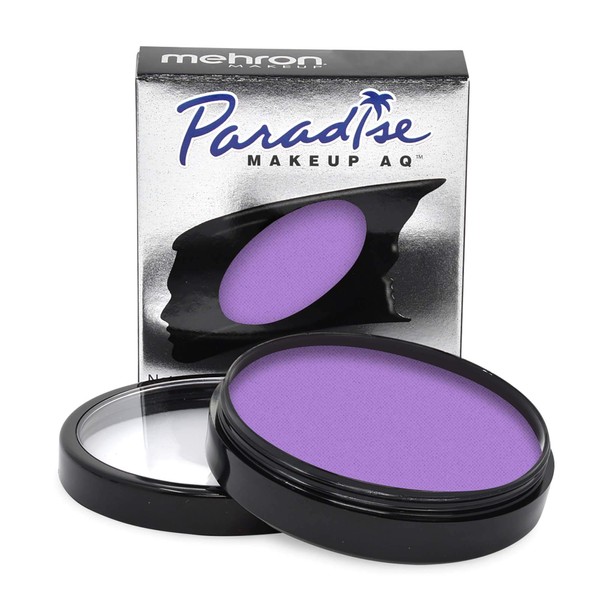 Mehron Makeup Paradise Makeup AQ Pro Size | Stage & Screen, Face & Body Painting, Special FX, Beauty, Cosplay, and Halloween | Water Activated Face Paint & Body Paint 1.4 oz (40 g) (Purple)
