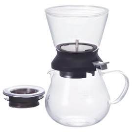 HARIO TDR-5012B Largo 35 Server Set, 11.8 fl oz (350 ml), Black, Present, Gift, Gift