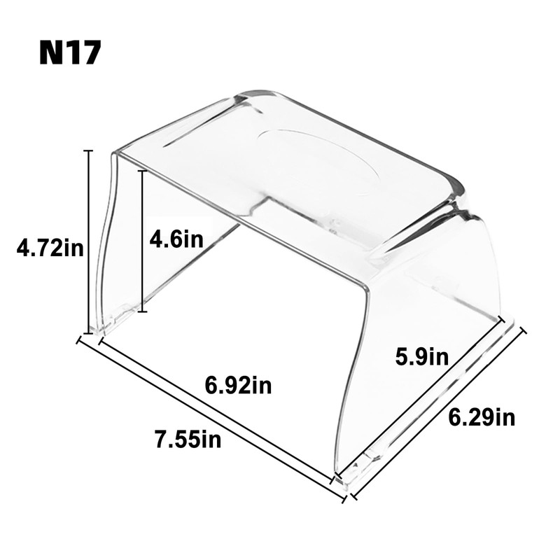 Clear Plastic Time Clock Cover Weatherproof, Time Attandence Machine Rain