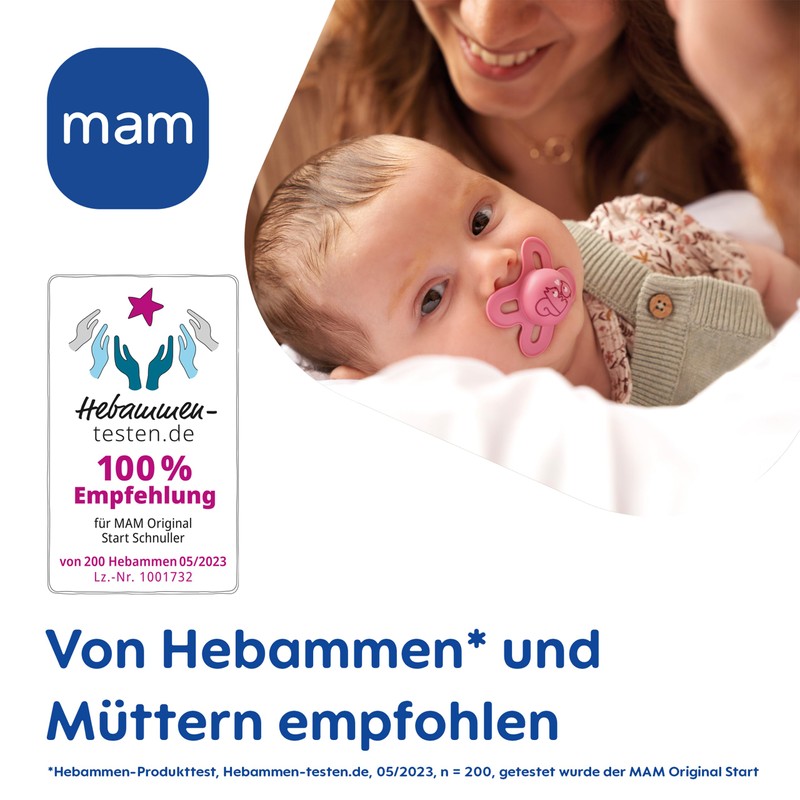 MAM Original Start Night S, 0-2 Months, Pack of 2,