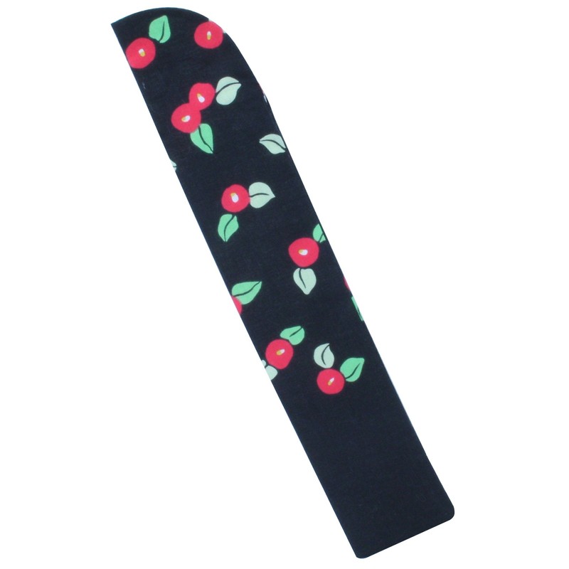 Kyosuu K-118 Kyoto Fan, Silk Yumeji, Camellia, Bag Included