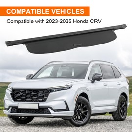 JDMSPEED Retractable Rear Trunk Cargo Cover Shade Compatible with 2023-2025 Honda CR-V Black Security Shade Shield Anti-Peeping Luggage Privacy Screen