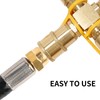 Roastove 1/4" RV Propane Quick Connect Y Splitter Adapter, 3