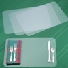 Double-Sided Fully Transparent Placemat for Children, Transparent Food Mat, Easy