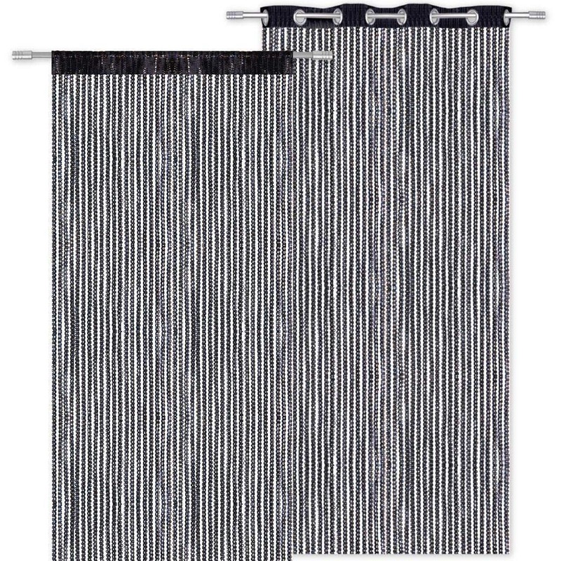 Arsvita String Curtain Metallic Look String Curtain Door Curtain with