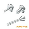POWERTEC Router Subbase Centering Pin & Cone Set w/ 1/2"